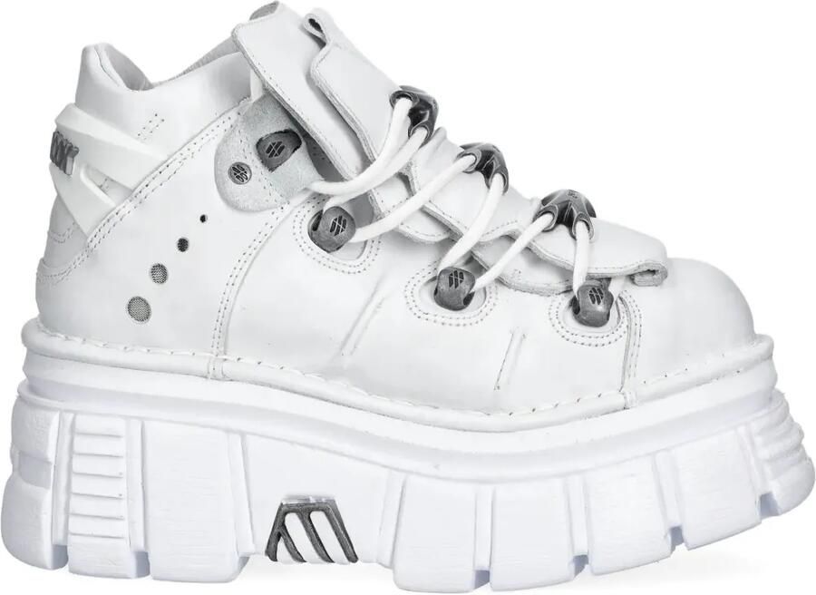 NEW ROCK M-106-S53 sneakers met plateauzool Wit