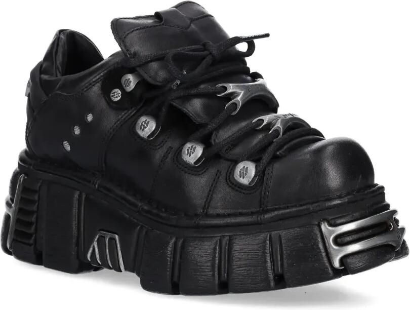NEW ROCK M-120N-C26 sneakers met plateauzool Zwart - Foto 3