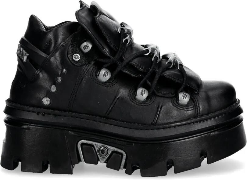 NEW ROCK M-Wall sneakers met plateauzool Zwart