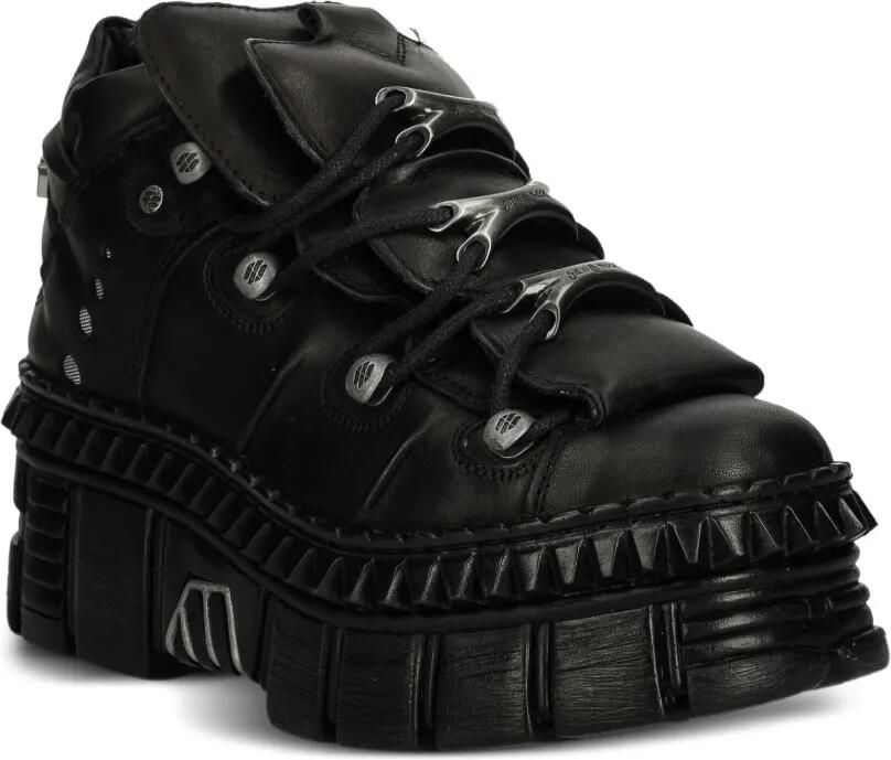 NEW ROCK M-WALL106-S13 sneakers met plateauzool Zwart - Foto 3