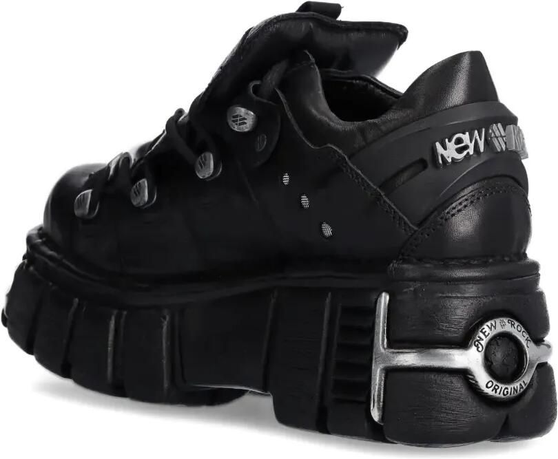 NEW ROCK Metallic M-120N-S26 sneakers met plateauzool Zwart - Foto 2