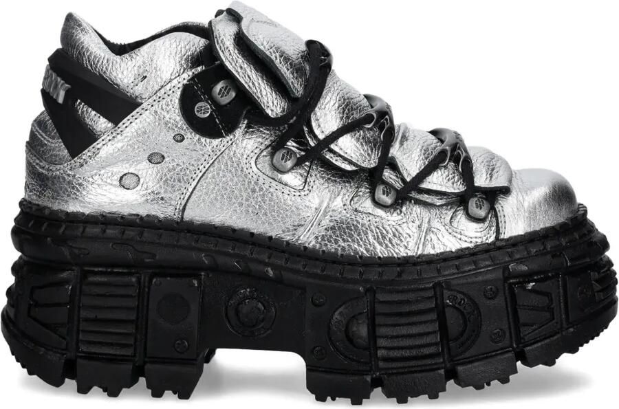 NEW ROCK Metallic sneakers Grijs