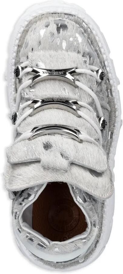 NEW ROCK Pelo Calvas Blanco Plata Tank Blanco Torn sneakers met plateauzool Grijs - Foto 4