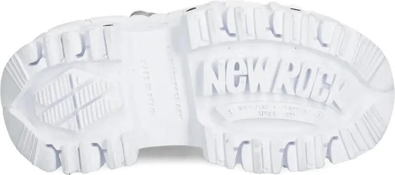 NEW ROCK Pelo Calvas Blanco Plata Tank Blanco Torn sneakers met plateauzool Grijs - Foto 5