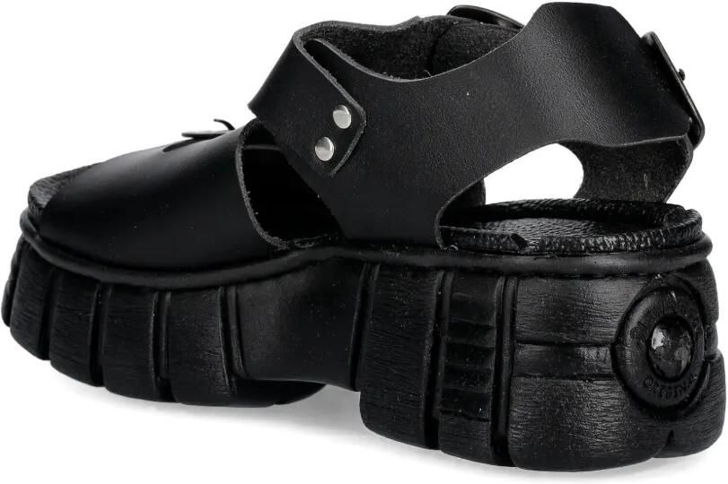 NEW ROCK Sandalen met gesp Zwart - Foto 3
