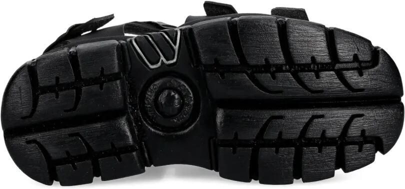 NEW ROCK Sandalen met gesp Zwart - Foto 5