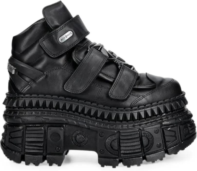 NEW ROCK Sneakers met klittenband Zwart