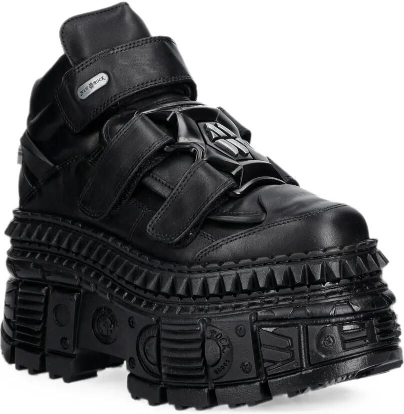 NEW ROCK Sneakers met klittenband Zwart - Foto 3