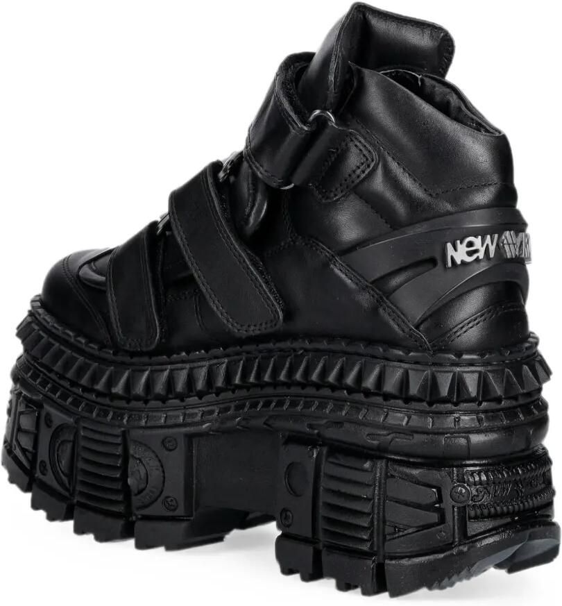 NEW ROCK Sneakers met klittenband Zwart - Foto 2
