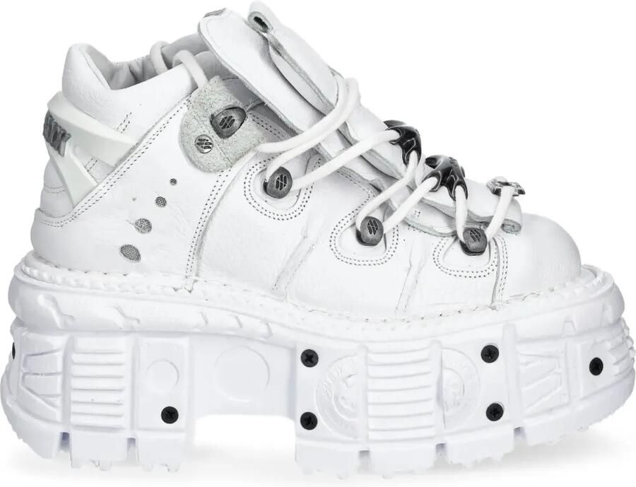 NEW ROCK Sneakers met plateauzool Wit