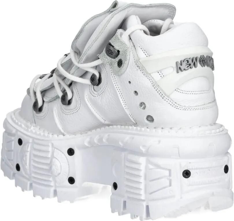 NEW ROCK Sneakers met plateauzool Wit - Foto 2