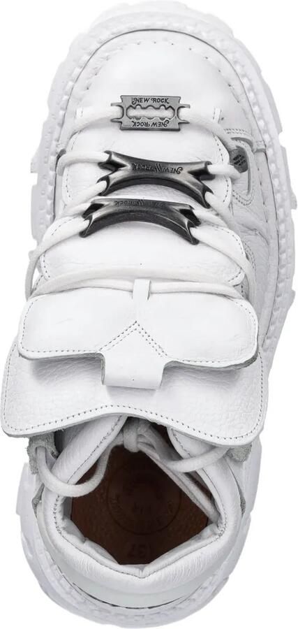 NEW ROCK Sneakers met plateauzool Wit - Foto 4