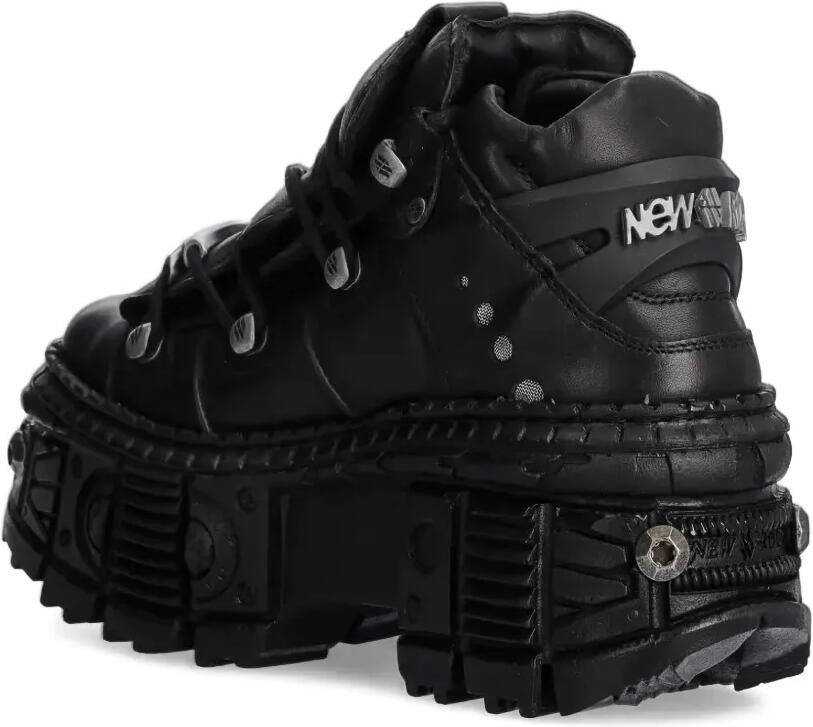 NEW ROCK Sneakers met plateauzool Zwart - Foto 2