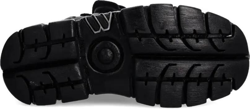 NEW ROCK Sneakers met plateauzool Zwart - Foto 5