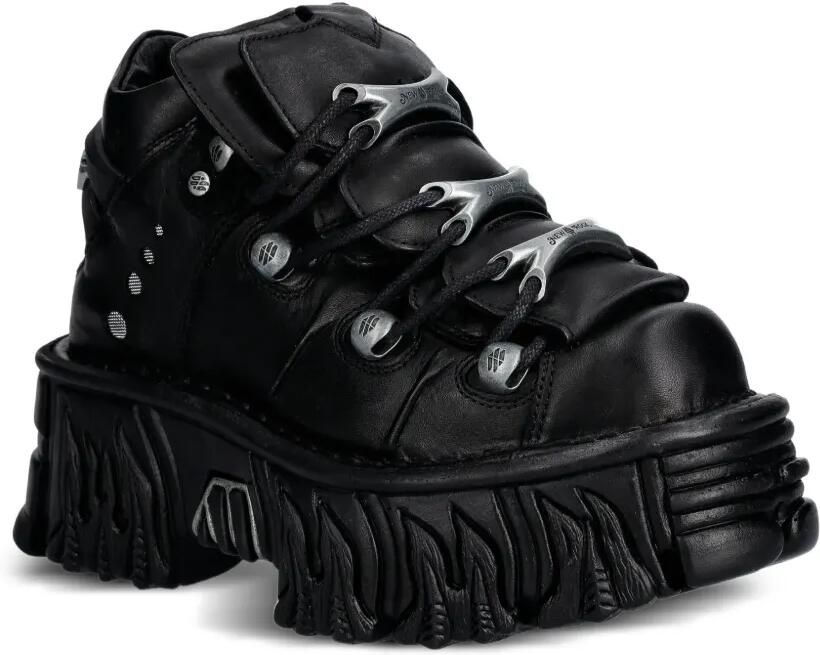NEW ROCK Sneakers met plateauzool Zwart