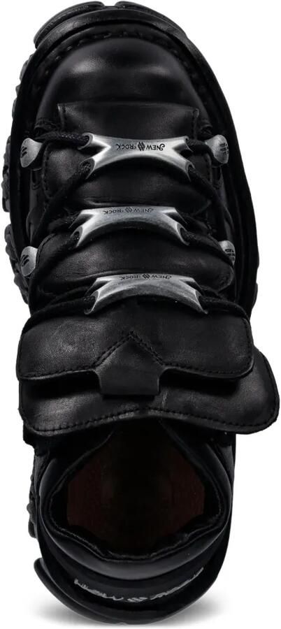 NEW ROCK Sneakers met plateauzool Zwart - Foto 3