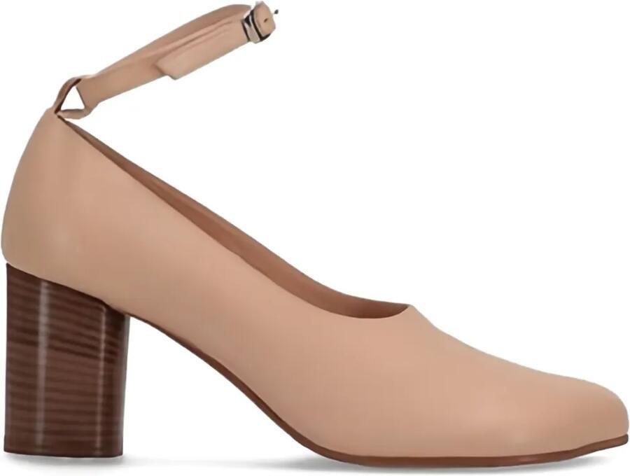 Niccolò Pasqualetti Pumps met blokhak en enkelbandje Beige