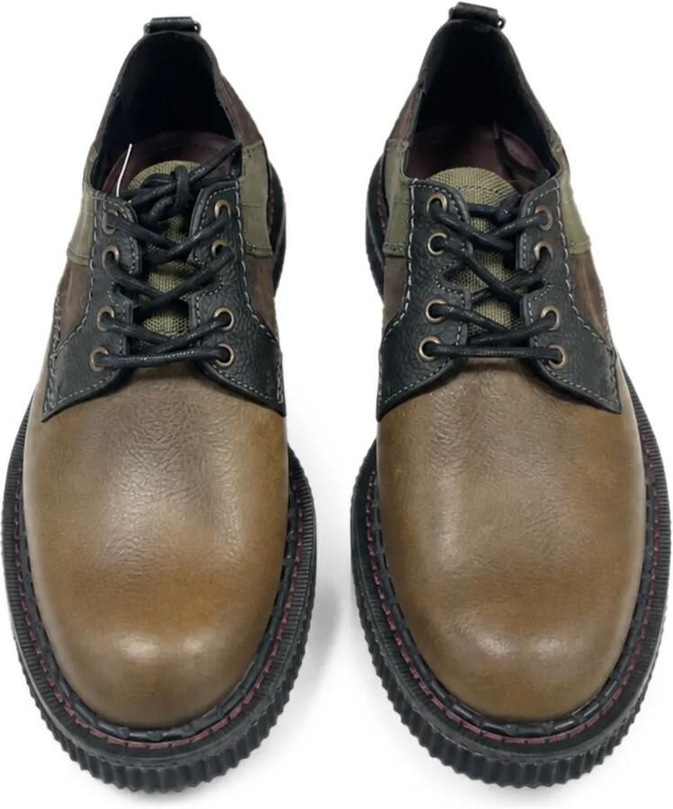 Nicholas Daley George Cox Rebel derby veterschoenen met vlakken Bruin - Foto 2