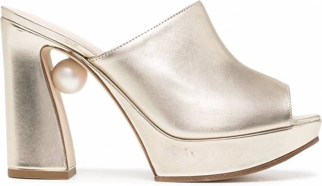 Nicholas Kirkwood Annabel muiltjes Goud