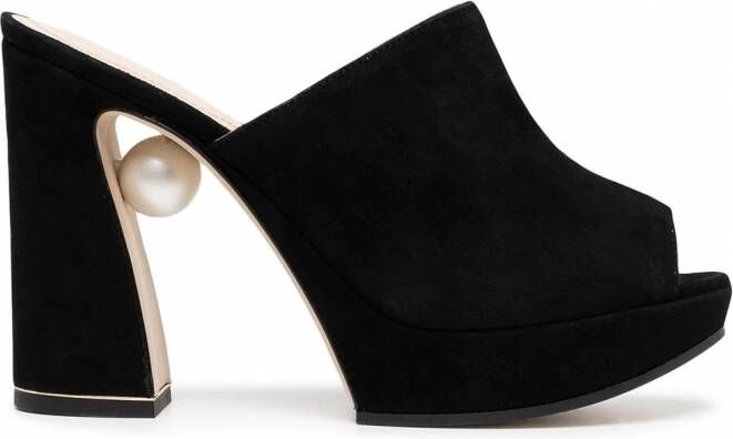 Nicholas Kirkwood Annabel muiltjes Zwart