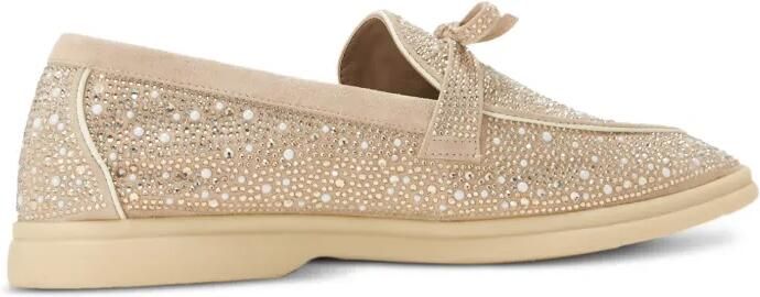 NICOLI Aurelia loafers verfraaid met strik Beige - Foto 3