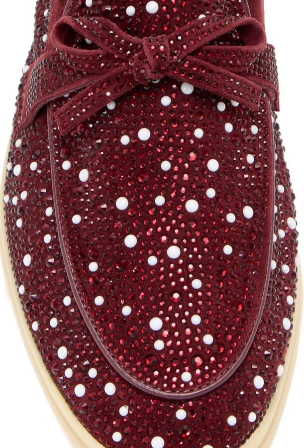NICOLI Aurelia loafers verfraaid met strik Rood - Foto 3