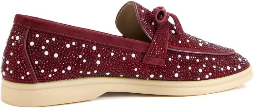 NICOLI Aurelia loafers verfraaid met strik Rood - Foto 4