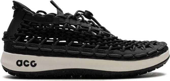 Nike "Air Footscape Woven Black Smoke Grey sneakers " Zwart