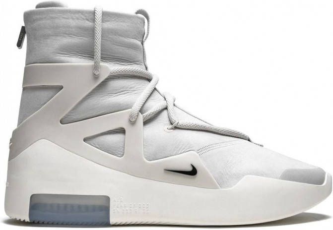 Nike Air Fear of God 1 sneakers rubber thermoplastisch polyurethaan(tpu ) leer 7.5 Grijs