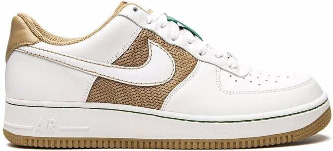 Nike Air Force 1 '07 low top sneakers rubber leer Stof 10 Wit