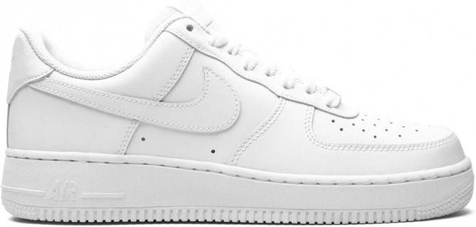 Nike Air Force 1 '07 sneakers dames leer rubber Stof 8.5 Wit
