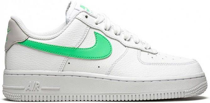 Nike "Air Force 1 '07 White Green Glow sneakers" Wit