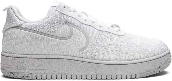 Nike "Air Force 1 Flyknit NN Whiteout sneakers" Wit