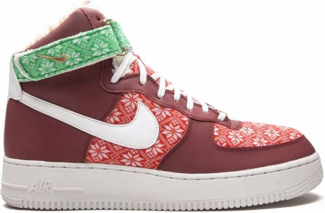 Nike "Air Force 1 High Nordic Christmas sneakers" Rood