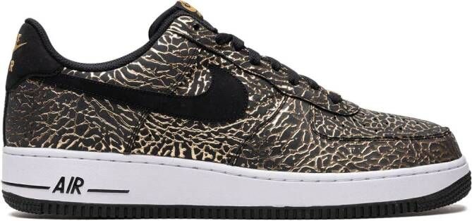 Nike Air Force 1 leren sneakers Zwart