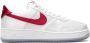 Nike "Air Force 1 Low '07 Satin White Varsity Red sneakers" Wit - Thumbnail 1