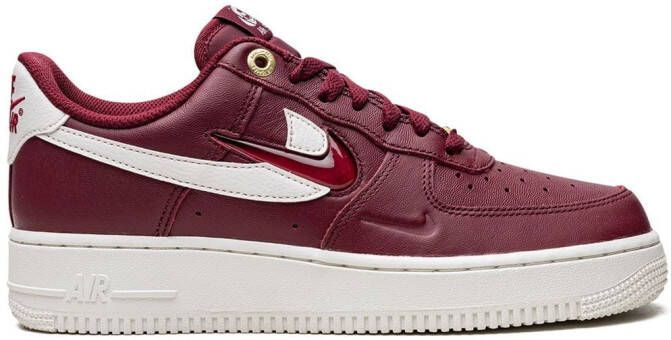 Nike Air Force 1 leren sneakers Rood