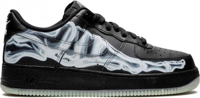 Nike Air Force 1 'Skeleton' low-top sneakers Zwart