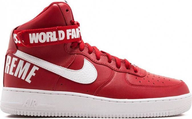 Nike Air Force 1 High Supreme SP "Red" sneakers Rood