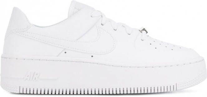 Nike Air Force 1 sneakers dames Polyester rubber leer 11.5 Wit