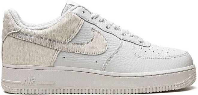 Nike "Air Force 1 White Pony Hair Heel sneakers" Wit