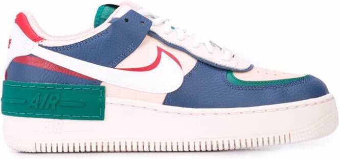 Nike Air Force 1 sneakers met colourblocking Wit