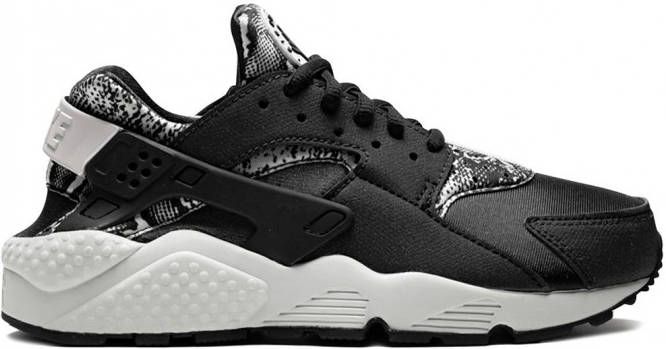 Nike Air Huarache Run sneakers met print Zwart