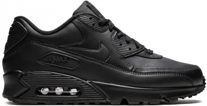 Nike air max 90 leer store zwart