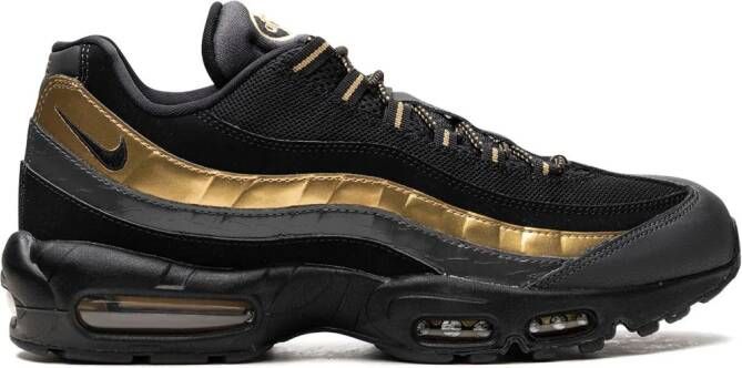 Nike Air Max 95 Premium "Black Metallic Gold Anthracite" sneakers Zwart