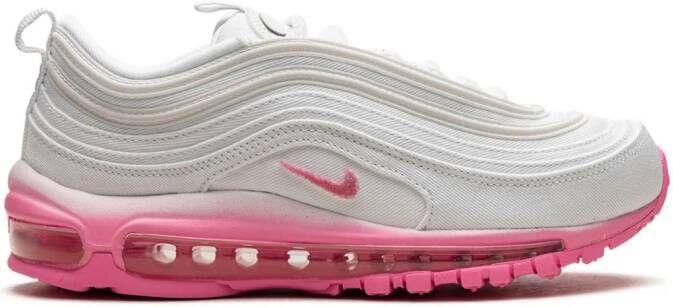 Nike "Air Max 97 White Canvas Pink Chenille sneakers" Wit