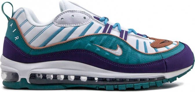Nike Air Max 98 sneakers rubber leer Polyester 10.5 Paars