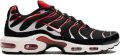 Nike "Air Max Plus Black White University Red sneakers" Zwart - Zwart