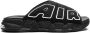 Nike "Air More Uptempo OG Black White slippers" Zwart - Thumbnail 9