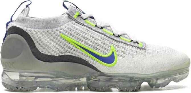 Nike "Air Vapormax 2021 FK White Royal Volt sneakers" Grijs